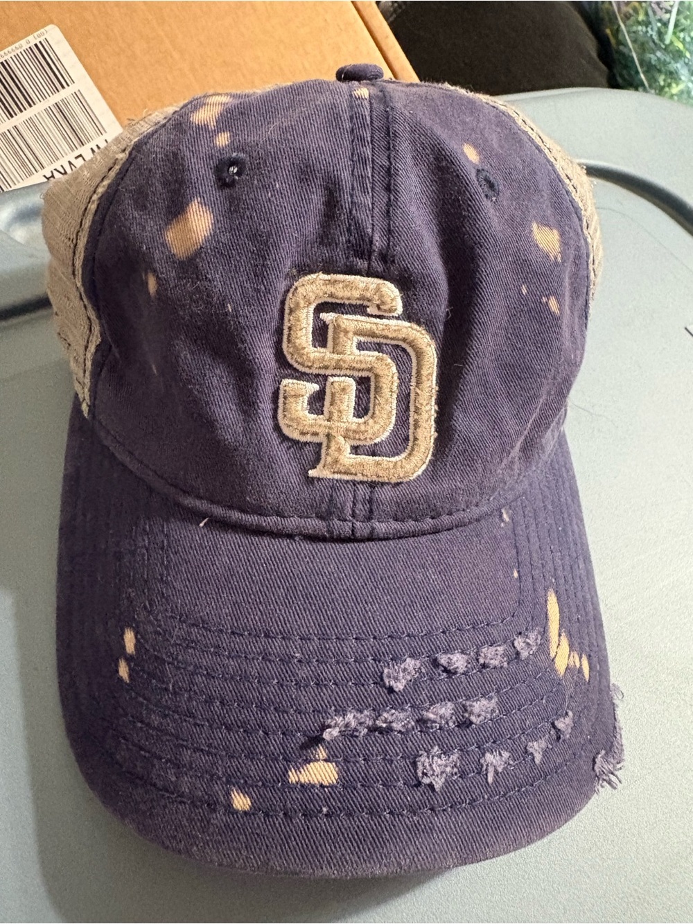 New Era Navy and Tan San Diego Padres Logo Baseball Cap